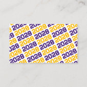 Paarse gouden Afstuderen uitnodigen aankondiging i (Achterkant)