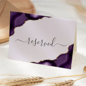 Paarse Gouden Agaat Lavendel Gereserveerde Trouwpl Kaart