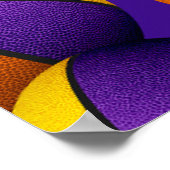 paarse gouden basketbal team kleuren feest welkom poster (Hoek)