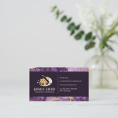 Paarse Gouden Biege Marmeren Schoonmaak Huizen Hui Visitekaartje (Staand voorkant)