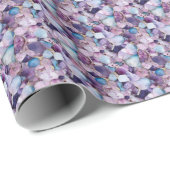 Paarse, Gouden & Blauwe Edelsteen Cadeaupapier (Rol Hoek)