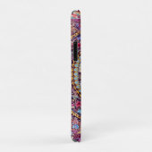 Paarse Gouden Blauwe Perzische Bloemen Pauw Case-Mate iPhone Case (Achterkant/rechts)