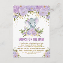 Paarse Gouden Bloemen Olifant Boeken voor Baby