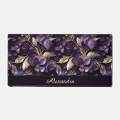 PAARSE GOUDEN BOTANISCHE TUIN BLOEMEN ELEGANT OP M BUREAUMAT (Voorkant)