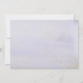 Paarse gouden bruiloft Bewaar de datum Uitnodiging (Achterkant)