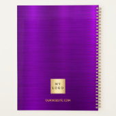 Paarse gouden business logo Elegant 2025 Planner (Achterkant)
