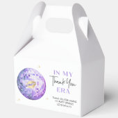 Paarse Gouden Discobal Mijn Verjaardags Tijdperk B Bedankdoosjes (Voorkant)