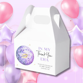 Paarse Gouden Discobal Mijn Verjaardags Tijdperk B Bedankdoosjes