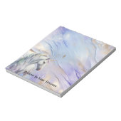 Paarse gouden droom eenhoorn notitieblok (Linkerzijde)