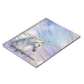 Paarse gouden droom eenhoorn notitieboek (Linkerzijde)