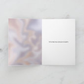 Paarse gouden eenhoorn fee meisjes verjaardag kaart (Binnen)