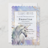 Paarse gouden eenhoorn kaart (Voorkant)