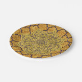 Paarse Gouden Elegante Royal Indian Party Wedding Papieren Bordje (Gekanteld)