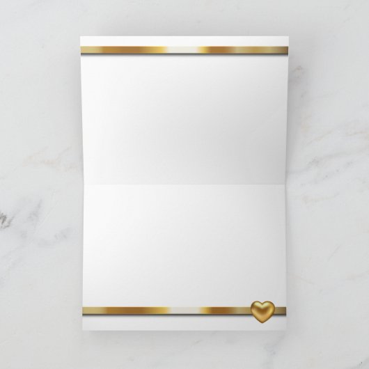 Paarse, gouden en Aqua Elegant bruiloft Bedankkaart (Binnen)