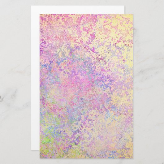 Paarse gouden en roze textuur briefpapier (Voorkant / Achterkant)