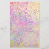 Paarse gouden en roze textuur briefpapier (Voorkant)