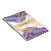 paarse, gouden en witte notitieboek (Rechterzijde)