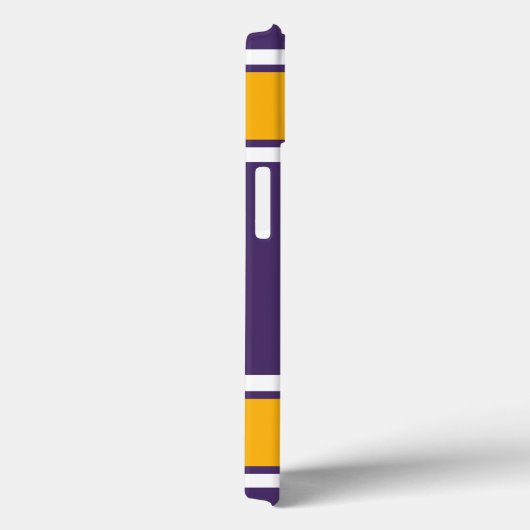 Paarse gouden en witte sportband Case-Mate iPhone case (Achterkant / Rechts)