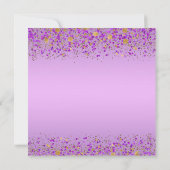 Paarse Gouden Ethische Prinses Babyshower Kaart (Achterkant)