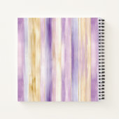 Paarse gouden fonkeling glitter notitieboek (Achterkant)