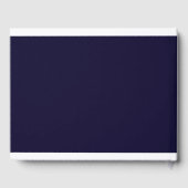 Paarse gouden foto gedenkteken gastenboek (Achterkant)