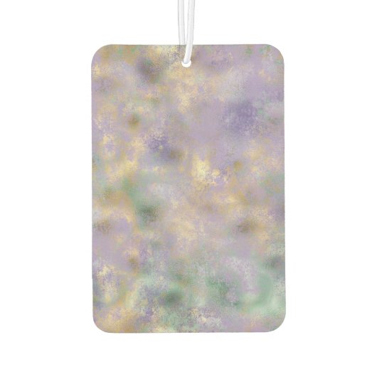 Paarse gouden glam Blauwgroen Abstract monogram Luchtverfrisser (Achterkant)