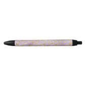 Paarse Gouden Glam Leopard Print Pen (Voorkant)
