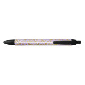 Paarse Gouden Glam Leopard Print Pen (Achterkant)