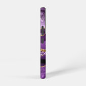 Paarse Gouden Glitter Aangepaste Jouw naam Geperso Samsung Galaxy Hoesje (Rechterkant)