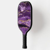 Paarse gouden glitter aangepaste naam pickleball p paddle (Links)