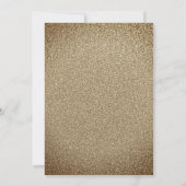 Paarse Gouden Glitter Amethist Jurk Quinceanera Kaart (Achterkant)