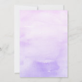 Paarse gouden glitter kleine pompoen Herfst Verjaa Kaart (Achterkant)