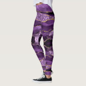 Paarse gouden glitter Leggings (Links)