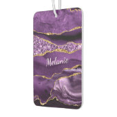 Paarse Gouden Glitter Luchtverfrisser met Aangepas (Links)