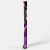 Paarse gouden glitter marmer aangepaste Jouw namen Samsung Galaxy Hoesje (Rechterkant)