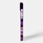 Paarse gouden glitter marmeren aangepaste naam iPh Case-Mate iPhone Case (Achterkant / Links)
