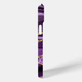 Paarse gouden glitter marmeren aangepaste naam iPh Case-Mate iPhone Case (Achterkant / Rechts)