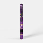 Paarse gouden glitter marmeren Jouw naam gepersona Samsung Galaxy Hoesje (Rechterkant)