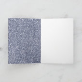 Paarse Gouden Glitter Peace Kaart (Binnen)