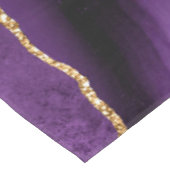 Paarse gouden glitter tafelkleed met aangepaste na (Gekanteld)