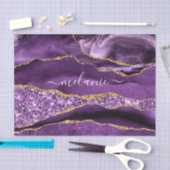 Paarse Gouden Glitter Weefselpapier met Aangepaste Tissuepapier (Craft)