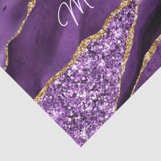 Paarse Gouden Glitter Weefselpapier met Aangepaste Tissuepapier (Detail)