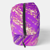 Paarse gouden glitterstrepen toilettasje (Rechts)