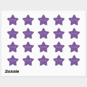 Paarse gouden Glitzy Confetti Sparkle Ster Sticker (Vel)