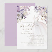 Paarse gouden groen bruiloft jurk Vrijgezellenfees Kaart (Voorkant / Achterkant)