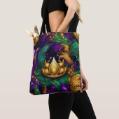 PAARSE GOUDEN GROENE MARDI GRAS KROON & VEREN TOTE BAG (Dichtbij)