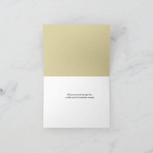 Paarse gouden harten Christelijk Cross Wedding Bedankkaart (Binnen)