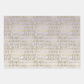 Paarse gouden Inspirerend woorden Inpakpapier Vel (Voorkant)