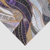 Paarse gouden lavendel witte pauw tissuepapier (Detail)