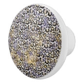 Paarse gouden luipaard print keramische knop (Rechts)